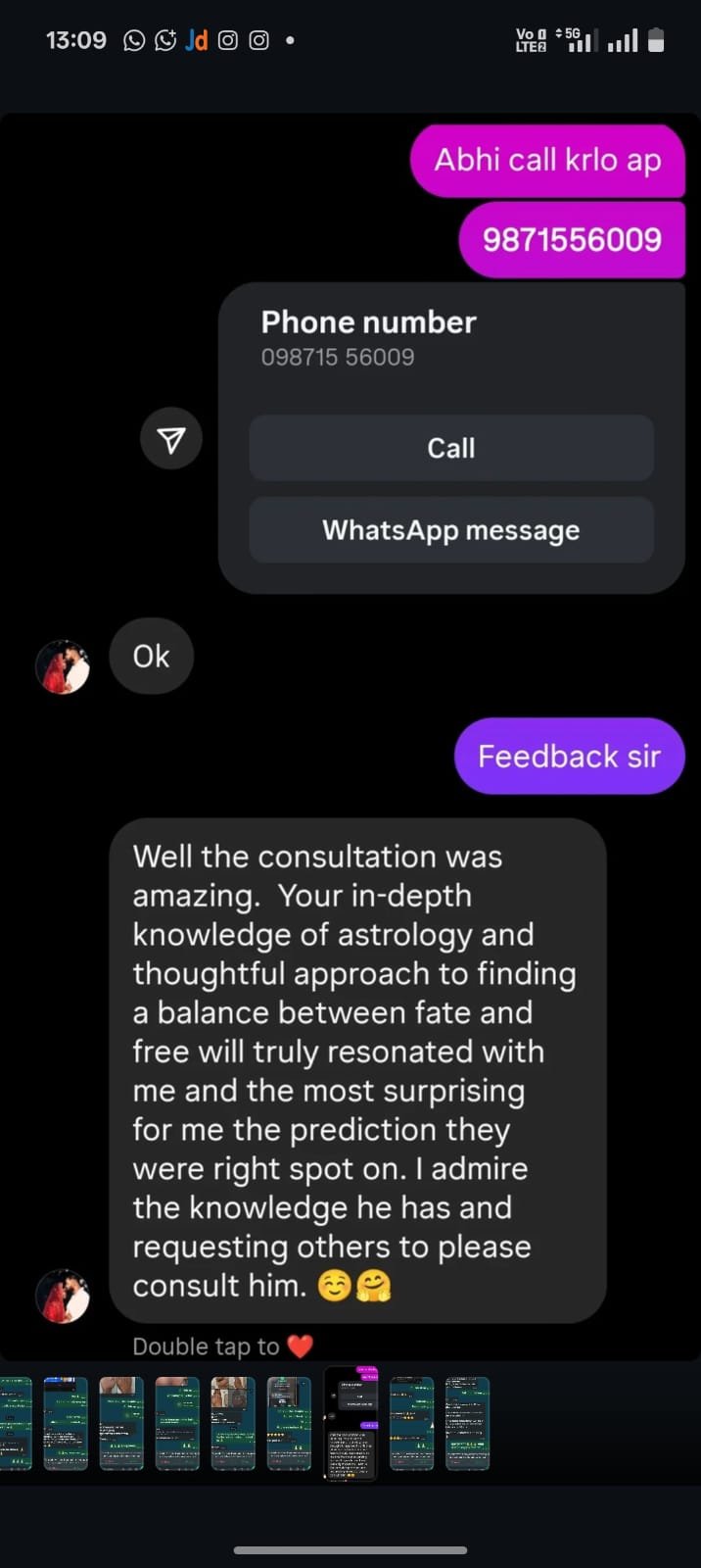 Client WhatsApp Feedback